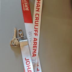 Sleutel met keycord Johan Cruijff Arena Tour, gerapporteerd met iLost