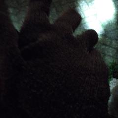 Handschoen grijs en groen, som rapportert til iLost