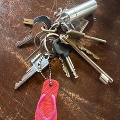 Set of keys with keychains, amint azt az iLostnak jelentették.