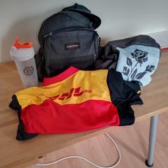 Donker blauwe rugzak, as reported to iLost