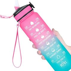 Wasserflasche blauw roze, gemeldet von Padualaan 97 über iLost
