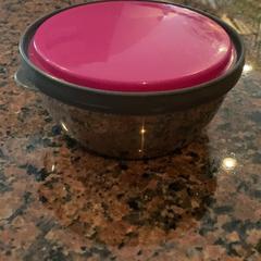 Contenitore di plastica Zilver en roze, come riportato da Pathé Nijmegen utilizzando iLost
