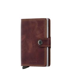 Secrid Mini Wallet (bruin) met pasjes en geld