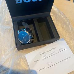 Polshorloge Zwarte, Boss, zoals gemeld door Haven Hotel Rotterdam met iLost