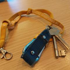 Sleutels aan koord, gerapporteerd met iLost