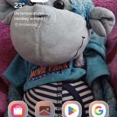 Blauw knuffel aapje, as reported to iLost