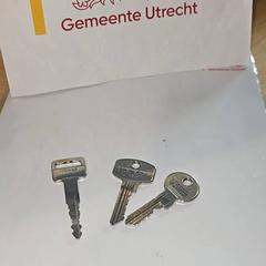 Kulcsok, amint azt Gemeente Utrecht az iLost segítségével jelentette.