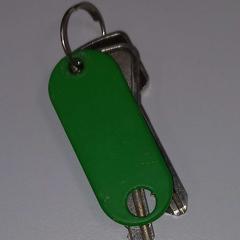 Kulcs Sleutel met labeltje, amint azt Arriva West-Brabant az iLost segítségével jelentette.