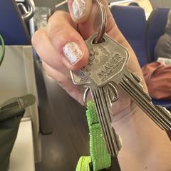Key with green strap / sleutel met groene strap, jak zgłoszono do iLost