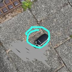 Een bos sleutels inclusief KIA autosleutel, segundo informou a iLost