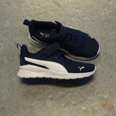 Kläder donkerblauw puma schoenen, rapporterat av Gemeente Leopoldsburg med iLost