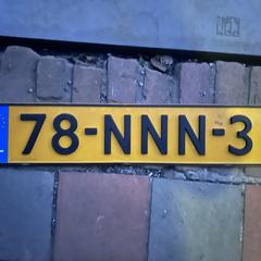 Kentekenplaat, som rapporterats till iLost