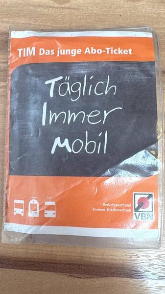 Tim ticket Orange-Schwarz