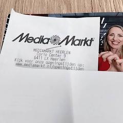 Kassabon Kassabon Mediamarkt, como reportado por Arriva Limburg Zuid utilizando o iLost