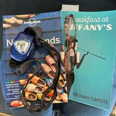 Books, Neck pillow & Glasses, jak nahlášeno The Tire Station Hotel pomocí iLost