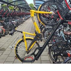 Bicicletta frooom geel, come riportato da Gemeente Barneveld utilizzando iLost