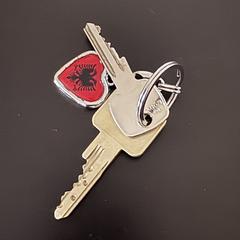 Keys with albanian heart keychain, iLost-i jakinarazi zaion moduan