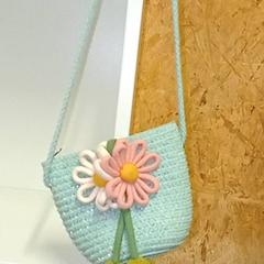 Bolsa infantil blauw met bloemen, segundo informou IKEA Utrecht usando iLost