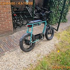 Fiets Phatfour turquoise fatbike, segundo informou Gemeente Heemstede usando iLost