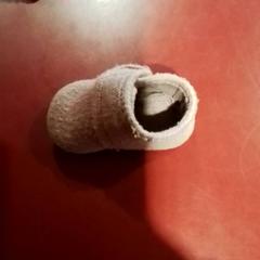 Sapato Baby roze, como reportado por Apenheul utilizando o iLost