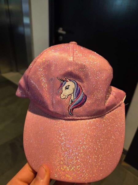 Pet roze glitters met unicorn