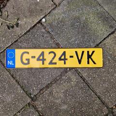 Kentekenplaat, som rapporterats till iLost