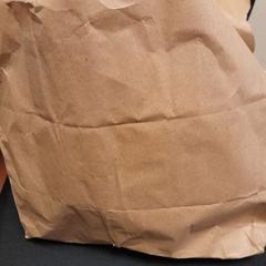 Tas papier marron déchiré, zoals gemeld door TCL met iLost