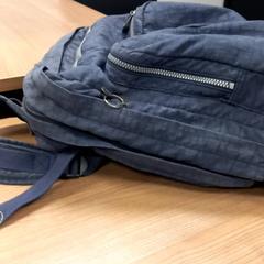 Backpack Blauwe stoffen rugzak, as reported by RRReis Veluwe Zuid - Ede using iLost