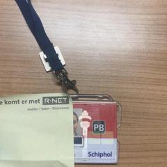 Schiphol pas PB Schiphol pas, as reported by Connexxion Amstelland-Meerlanden Schiphol Noord using iLost