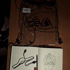 Plastic tas met tekenspullen, segons s'ha informat a iLost