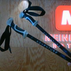 Walking stick black and blue., as reported by MEININGER Hotel Innsbruck Zentrum using iLost