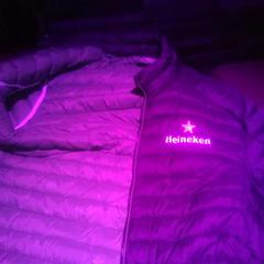 Black Heineken jacket, green inside, iLost를 사용하여 The End Karaoke Groningen에 보고됨