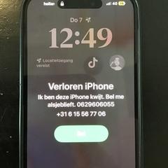 Iphone, gemeldet von U-OV Utrecht über iLost