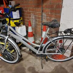 Kvinners sykkel Tounis Grijs, som rapportert av Stad Peer ved bruk av iLost