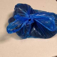 Nejlonzacskó Blauw, amint azt Connexxion Hoeksche Waard Goeree Overflakkee az iLost segítségével jelentette.