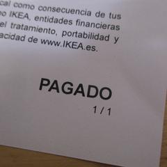 Factura ikea، كما تم الإبلاغ عنه بواسطة IKEA Valladolid عبر iLost