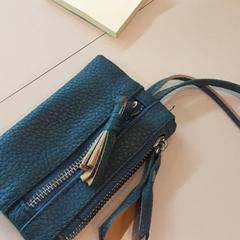 Poltsa Portomonee blauw, gisa salatu by LUMC iLost erabiliz