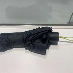 Guarda-chuva zwart met groen bandje, como reportado por Cursus en vergadercentrum Domstad utilizando o iLost