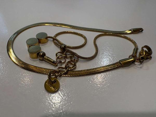 Ketting goud kleurig armbandje