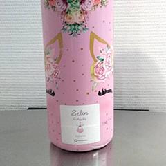 İLost kullanarak IKEA Gent tarafından bildirildiği gibi Içki şişesi Roze fles met sticker