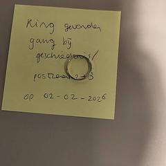 Prsteň, ako bolo nahlásené Bibliotheek Neude (Utrecht) pomocou iLost