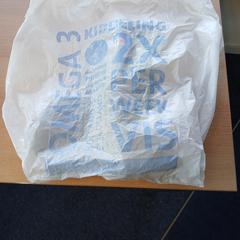 Plastic tas blauw/wit, zoals gemeld door UVO Vervoer met iLost