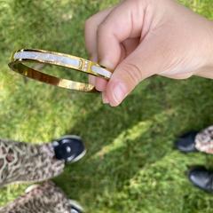 Armband goud parelmoer Bracelet gold, segundo informou a iLost
