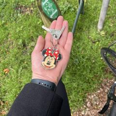 Sleutel met minimouse sleutelhanger, come riportato a iLost
