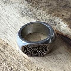 Ring met vingerafdruk, jak bylo nahlášeno na iLost