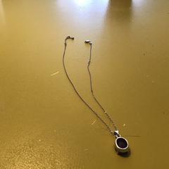 Zilveren kettinkje met rode steen, segons s'ha informat a iLost