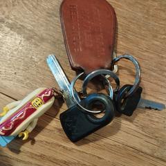 Sleutelbos met hotdog lego poppetje, som rapporterats till iLost