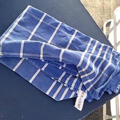 Drap de cuina Blauw met witte hokjes, segons ha informat Schaatsbaan Rotterdam mitjançant iLost