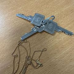 Nycklar & Halsband goude ketting 3 sleutels, rapporterat av VITAZ campus Sint-Niklaas med iLost