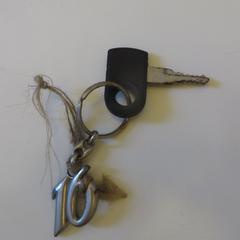 sleutel met sleutelhanger met cijfer 16, som rapporterats till iLost